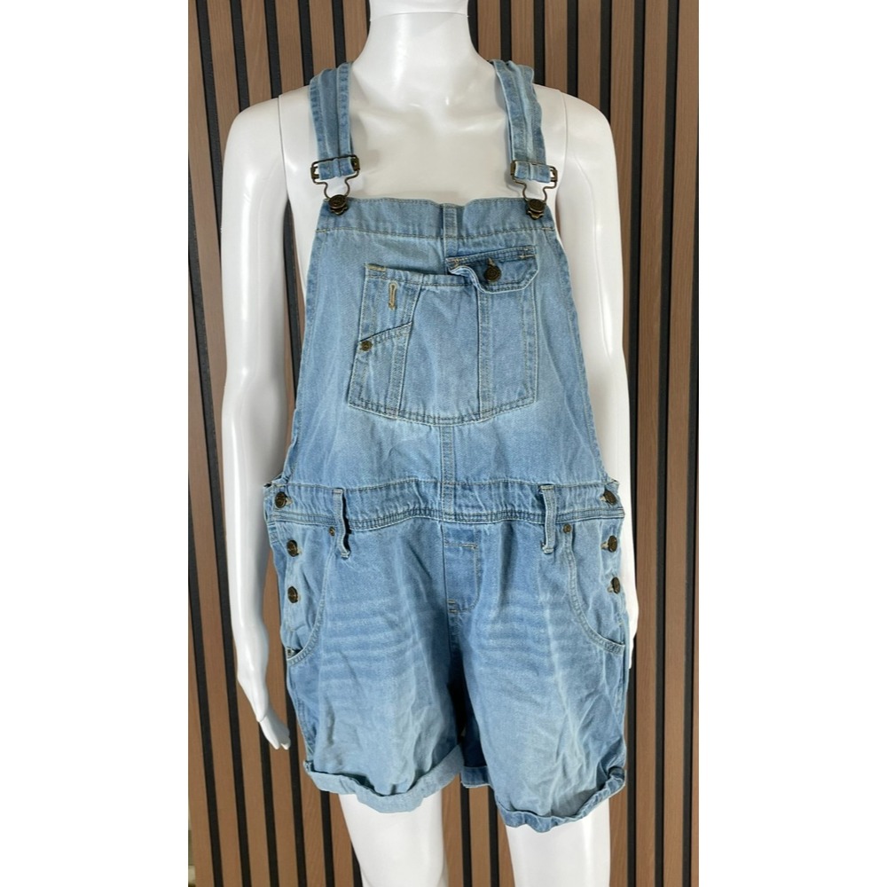 L.e.i  XL Blue‎ Juniors Overalls Cotton Denim Vintage Y2K Wide Straps Vintage